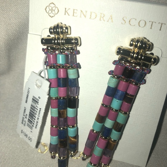 Kendra Scott Bree statement earrings gold - Picture 5 of 7